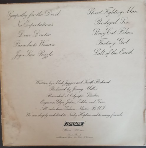 The Rolling Stones "Beggars Banquet" 1969 London Orig 1st Press PS 539~G/EX - Picture 2 of 8