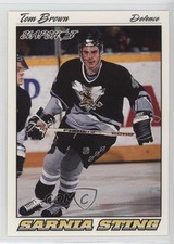 1995-96 Slapshot OHL Tom Brown #335 0h1