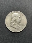 1952 Benjamin Franklin Half Dollar 90% Silver Circulated Great Condition