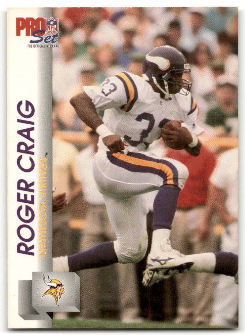 1992 Pro Set Football Card Roger Craig #565 Minnesota Vikings