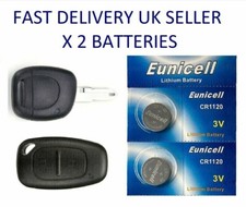 2X BATERÍAS LLAVE COCHE PARA RENAULT CLIO LAGUNA 172 182 CUP TROPHY CR1220 BATERÍA