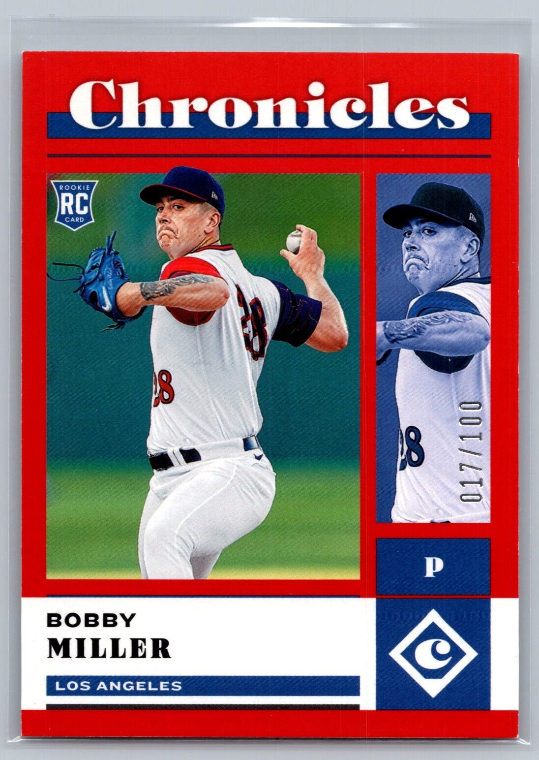 2023 Panini Chronicles - #1 Bobby Miller ~ Red /100