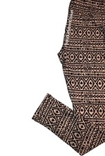 Lularoe LEGGINGS Black White Aztec Tribal Print One Size Os NWT NEW