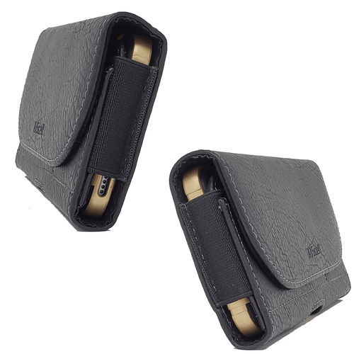 Cell Phone Pouch Carrying Case Leather Sleeve Wallet Card Slot Belt Clip Holster - Imagen 8 de 8