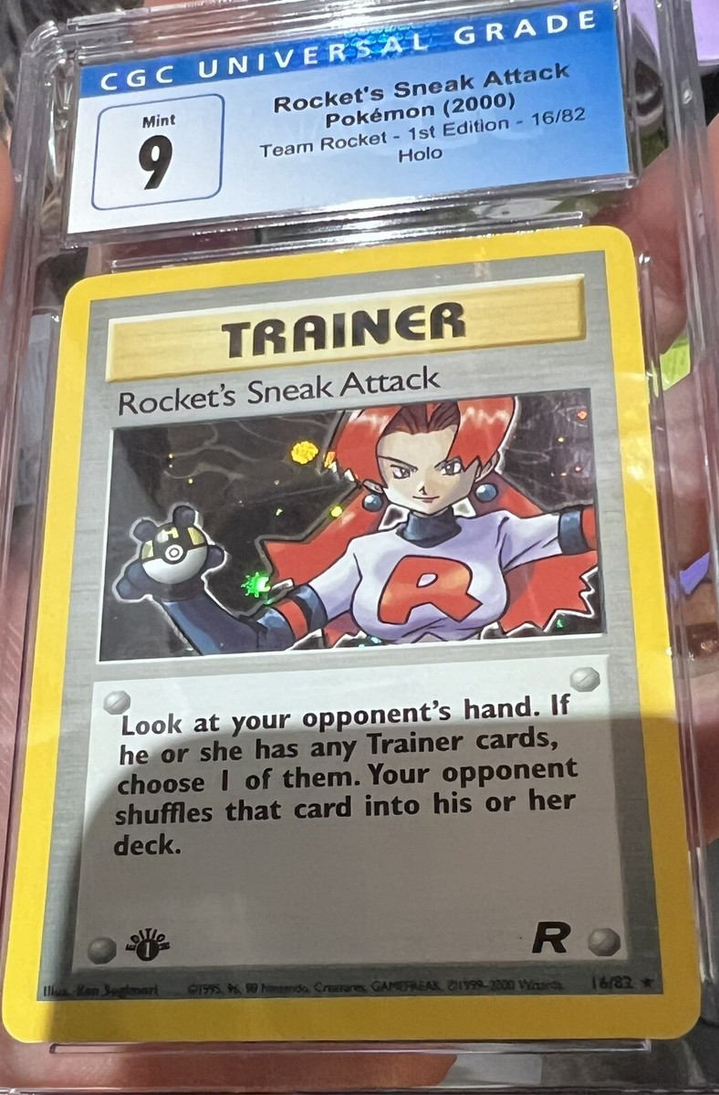 2000 Pokemon Team Rocket Rocket's Sneak Attack 1st Edition 16/82