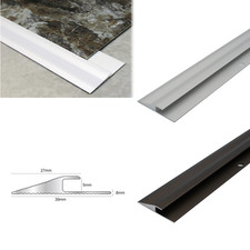 2.7m CLICK VINYL FLOORING EDGE PROFILE REDUCER TRIM THRESHOLD DOOR  BAR LVT 