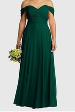 Dessy Collection Lux Chiffon Gown Wedding Guest Dress Prom Dress Size 10R