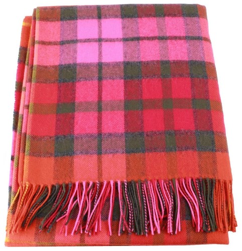 Bleu marine/Encre de seiche | Couverture écossaise en Tartan - Pure