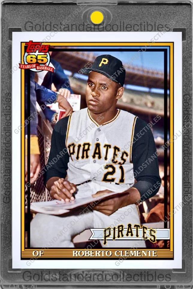Tarjeta de inversión Roberto Clemente RARA TOPPS SSP PIRATAS SALÓN DE LA FAMA ROY COMO NUEVA Foto 2 de 2