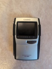 Vintage Casio TV-880D Miniatur tragbarer Taschenfernseher mit eingebautem St&auml;nder funktioniert