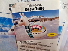 Lama Alpaca Snow Tube for Tubing Winter Fun Sliding Sleding Sports Play