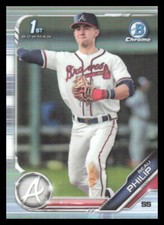 2019 Bowman Chrome Draft Beau Philip  Refractor BDC-128 Atlanta Braves