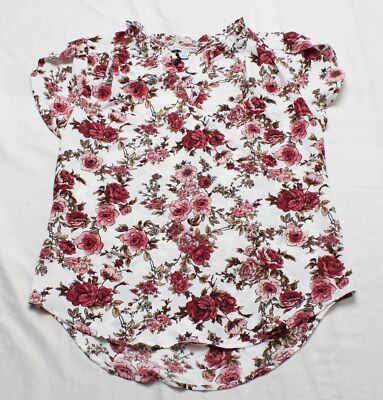 41 Hawthorn Women's Tiffiny Tulip Sleeve Blouse JL3 Off-White Small NWT