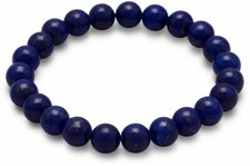 8mm Simulated Lapis Bead Stretch Bracelet Pretty Designer Discount Cheap Unique
