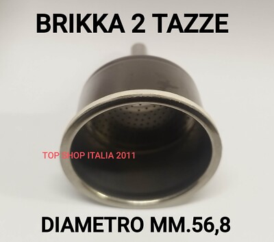 Imbuto Filtro Per Caffè In Acciaio Inox 99 Mm - Doppio Strato, Riutilizzabile, Per 1-2 Tazze, Senza Carta, Ecologico