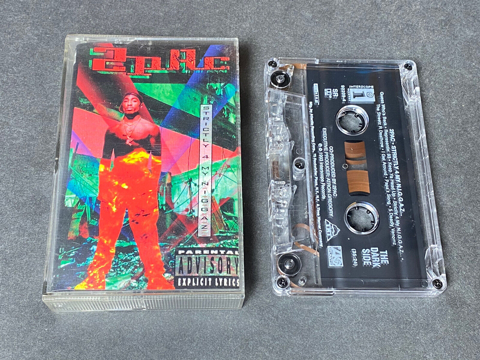 2PAC 1993 STRICTLY 4 MY CASSETTE TAPE HIP HOP 90s GANGSTA RAP ALBUM