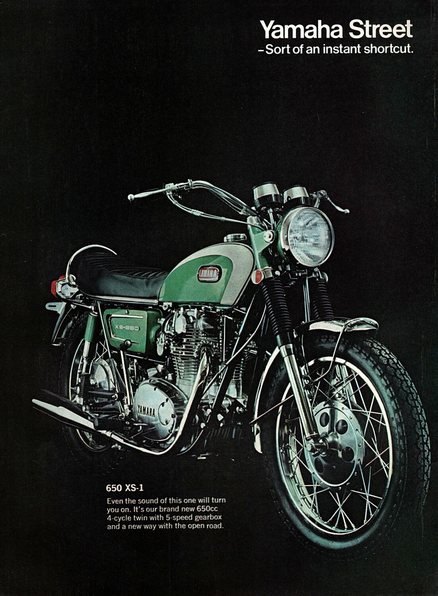 1970 Yamaha 650 XS-1 Motorcycle 