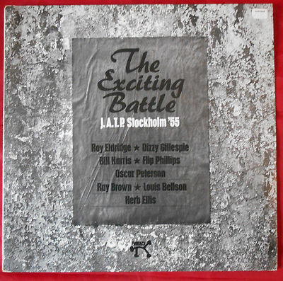LP The Exciting Battle J.A.T.P. Stockholm `55 Pablo 2310713 Mono Germany 1974