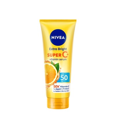 [Buy 1 Free 1]NIVEA Body Extra Bright Super C+ SPF50 Vitamin Serum (320ml)