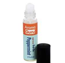 Aroma Guru Roll-On Peppermint Headache Relief Aromatherapy 100%
