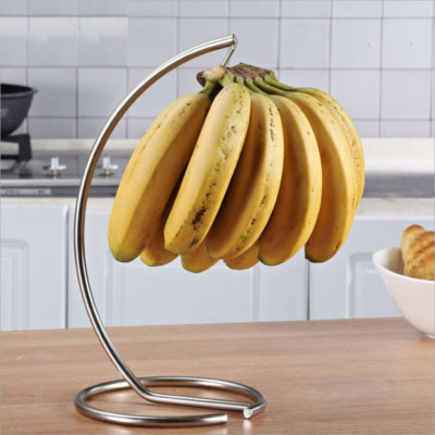 Livabber Obstkorb Mit Bananenhalter – Moderne Metallschale Auf Holzfuß Für Küche & Esstisch | Platzsparend & Frischhaltend