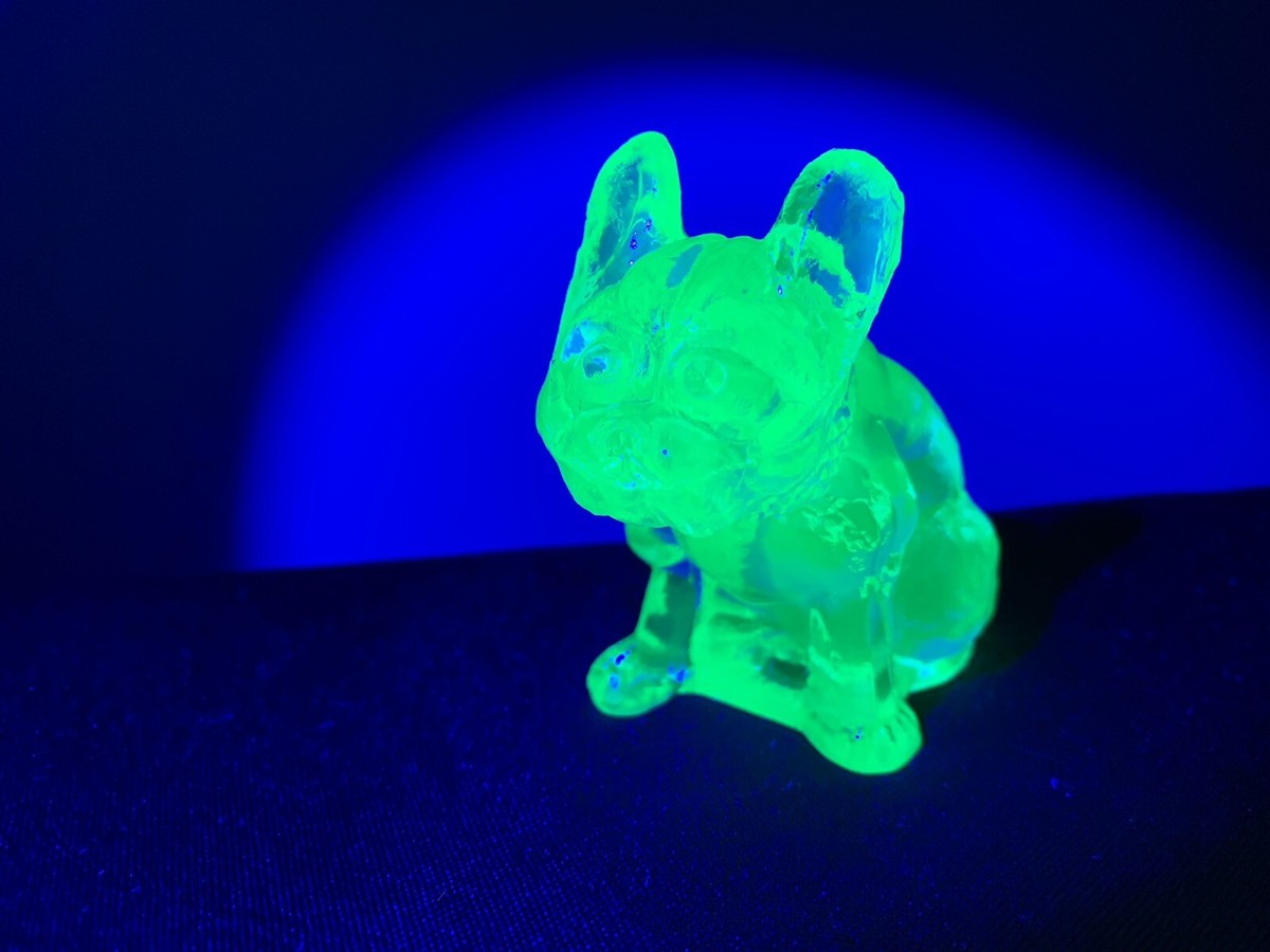 アンティーク雑貨 Westmoreland Bulldog Vintage Westmoreland Uranium Glass Bulldog Figurine | eBay