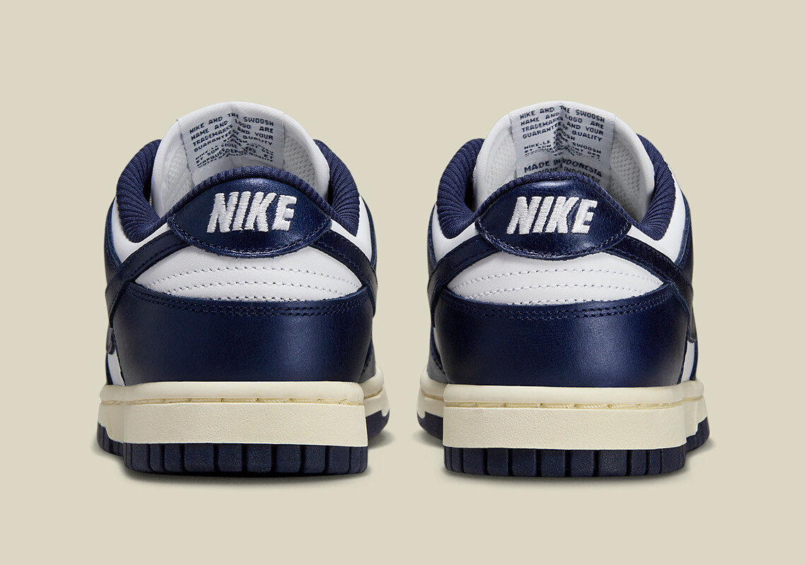 Women's Nike Dunk Low PRM Vintage Navy Midnight Coconut Milk