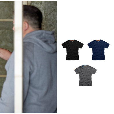 Scruffs Eco Worker T-Shirt SH001 - Baumwolle schmale Passform Design
