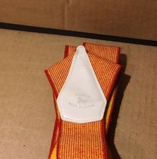 Hickok Belt Makers Hang Ups Vintage orange Suspenders Clip Ons Retro