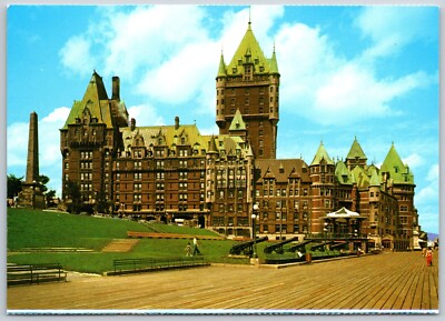 Old Quebec Que Chatineau Frontenac Hotel & Dufferin Terrance Postcard