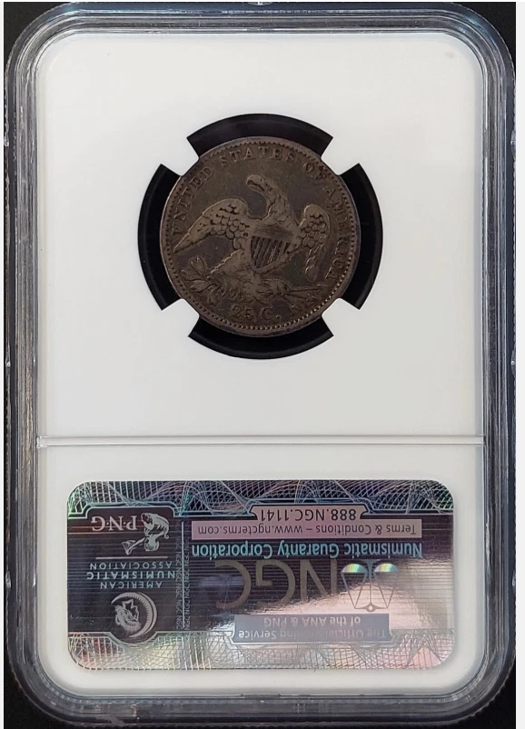 1835 CAPPED BUST 25C QUARTER NGC VG8 US Philadelphia Mint Collector's Coin 🔥🔥 - Image 4 of 4