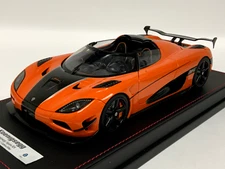 1/18 AutoArt Koenigsegg Agera RS  Cone Orange  / Carbon Fiber   79023 Leather