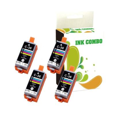 4pk PGI-35 & CLI-36 Printer Ink Cartridge for PIXMA iP100 PIXMA iP110
