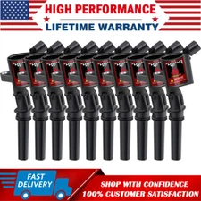 10 Pack TRITON Ignition Coil For FORD F-250 F-550 E-150 E-350 E-450 E-450 6.8L