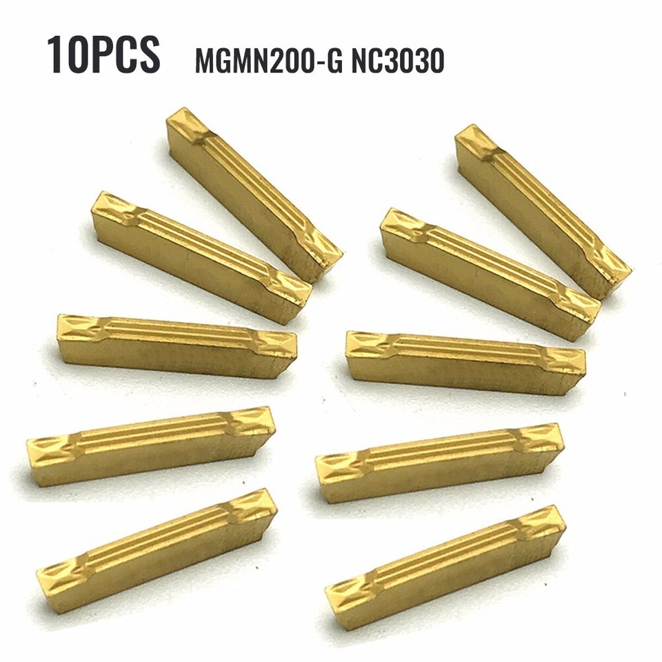 Set 10pcs Grooving Carbide Inserts Tools Wear Resistance With Box Cast