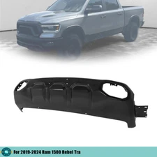 Black Front Bumper Lower Skid Plate Steel New For 2019-2024 Ram 1500 Rebel Tra