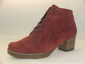 gabor red ankle boots