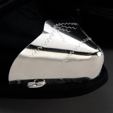 New! Western Cowboy Boot Tips Rand Cap- Pointed Silver Toe Tips - Pair / Set