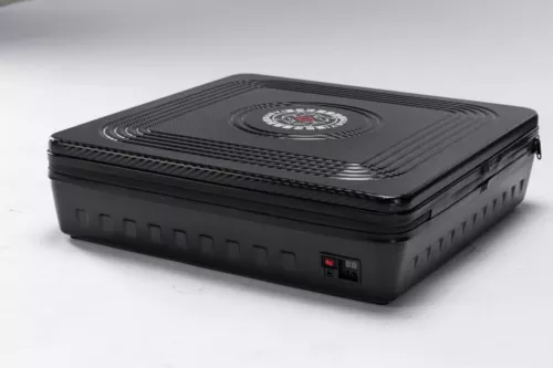 Portable Mahjong Machine Travel Pusher Automatic Mini-Mahjong Table w/Rack Black - Picture 6 of 11