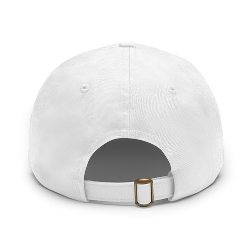 Dad Hat with Leather Patch (Round) - Picture 4 of 8