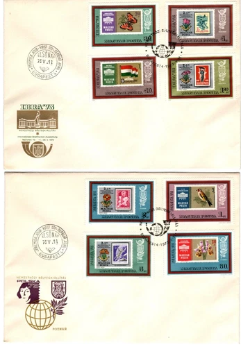 HUNGARY-1973. FDC Set -IBRA '73-Intl.Philatelic Exhibition - Munich and Poznan
