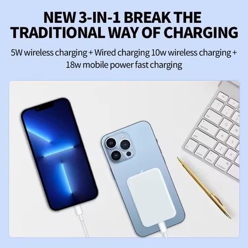 20000mAh Magnetic Power Bank Wireless Battery Pack For iPhone 16/15/14/12 Series - Picture 6 of 19