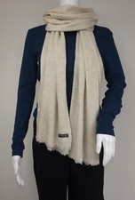 Cashmere IVORY White scarf Shawl Wrap Handmade Natural Cashmere, Wedding scarf