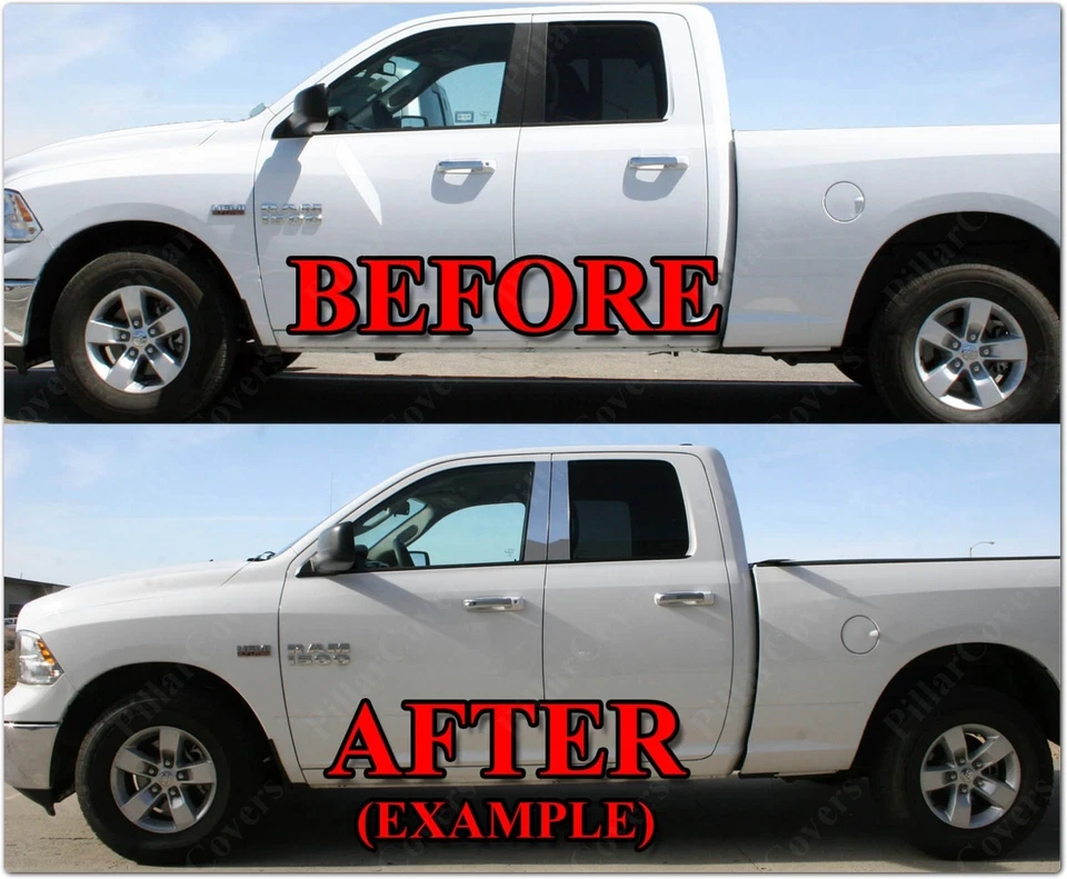 Postes de pilar cromados para Silverado/Tahoe/Avalanche/Suburban/Sierra/Yukon 00-06 4p Foto 4 de 4