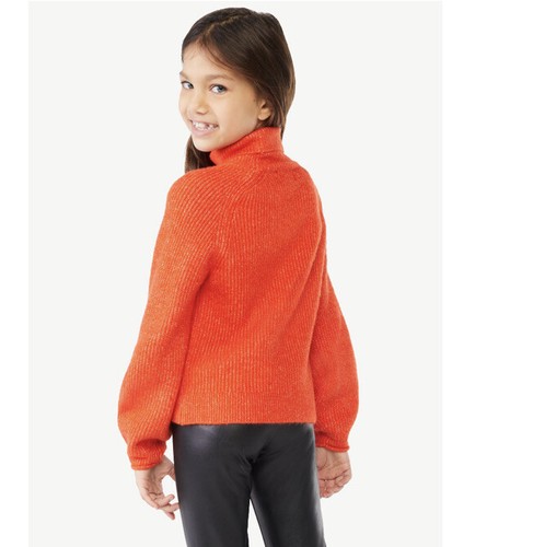 Scoop Girls Turtleneck Sweater Poinciana Red Size Medium (7-8) NEW - Picture 4 of 8
