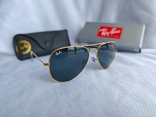 RAY-BAN RB3025 Aviator Sunglasses Gold Frame/58mm Gray Lens