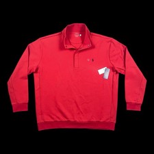 Polo Ralph Lauren Pullover 1/4 Snap Pony Logo Men's Size 2XLT Red NEW WITH TAGS 