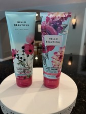 Bath Body Works Hello Beautiful Body Cream 8oz Set Of 2 New
