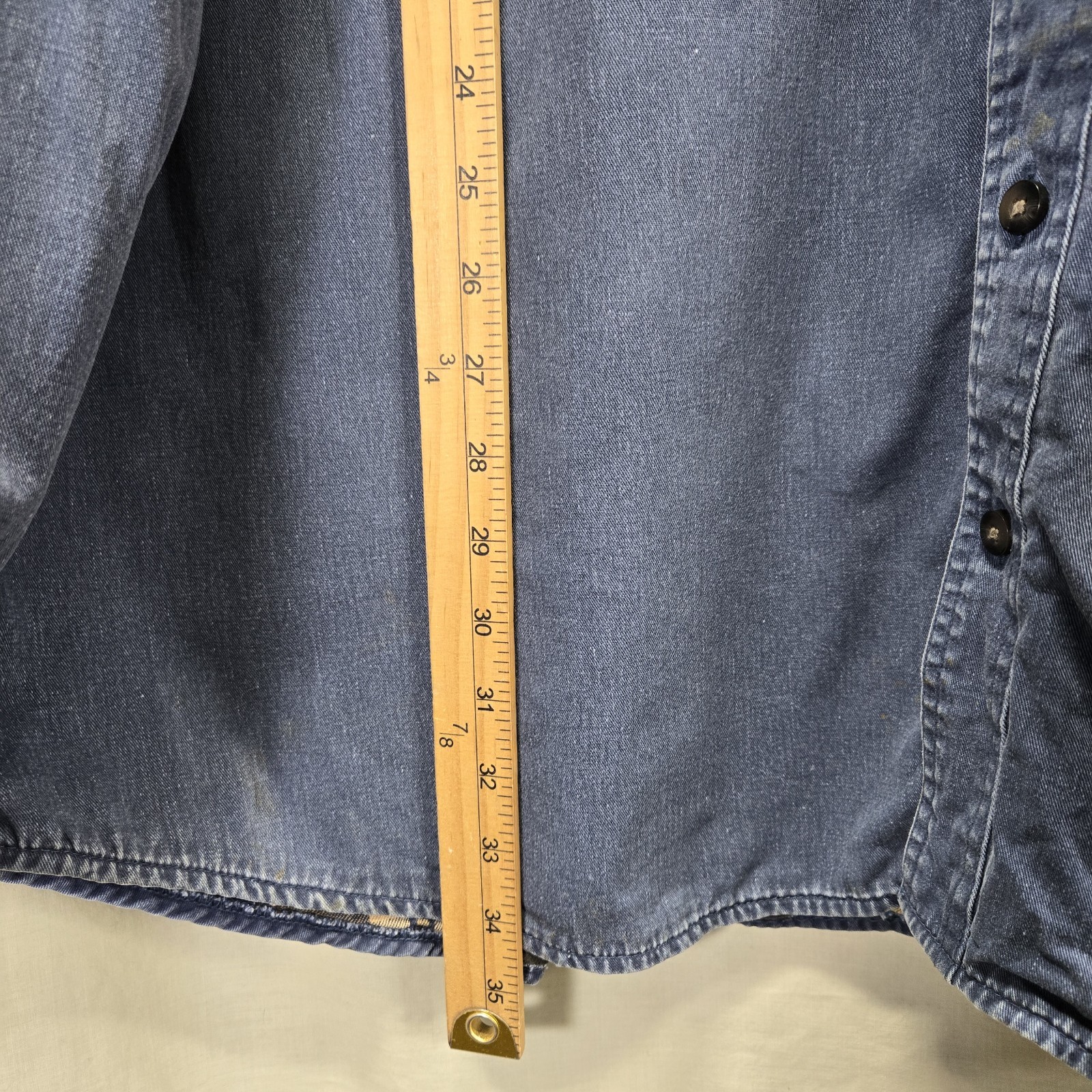 LL Bean Shacket Flannel Lined Button Up Long Slee… - image 7