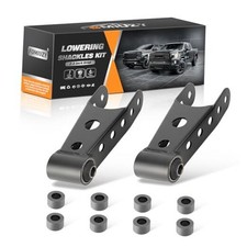 2-3 Inch Suspension Rear Drop Lowering Shackles Kit Fit For Chevy 6400 black